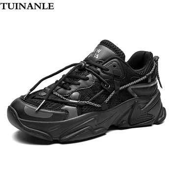 

TUINANLE Platform Sneakers Autumn New Breathable Mesh Chunky Sneakers Fashion Riband Womens Shoes Lover Shoes Zapatillas Mujer