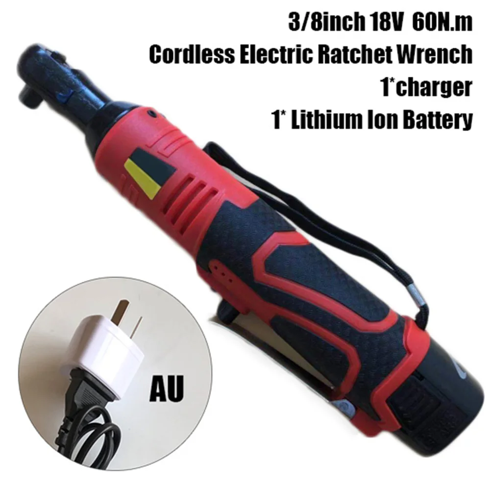 

Cordless Ratchet Wrench Right Angle LED Light Construction Maintenance