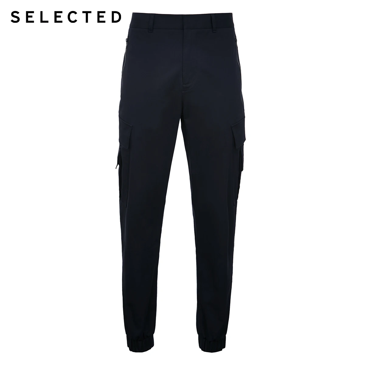 Отборные мужские брюки с несколькими карманами и завязками на лодыжке S | 419414564