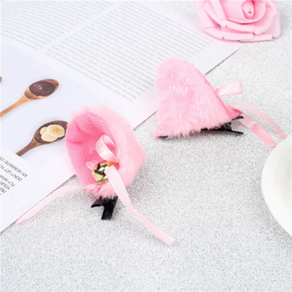 hairclips New Lovely Cat Ear Hair Wear Girls Anime Cosplay Costume Plush Hairband Night Party Club Bar Decorate Headbands Hair Accessories claw hair clips