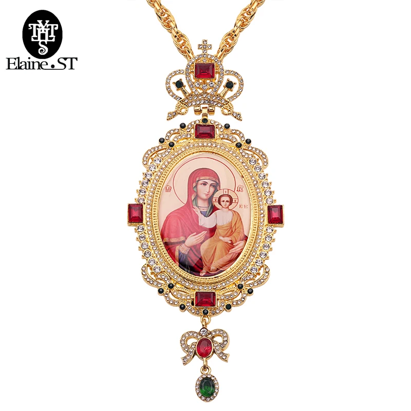 28 стилей православный эллиптический Нагрудный Крест икона византийский