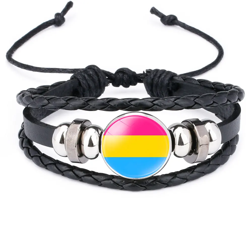 Lgbt Pride Apparel Rainbow Bracelet Bisexual Pansexual Charms Gifts