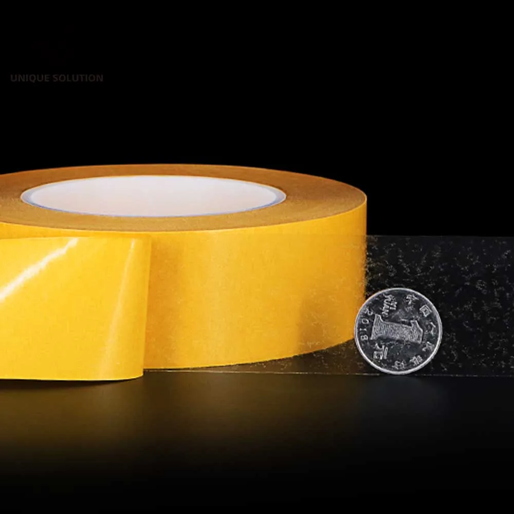50 Meter High Temperature Resistance PET Double Sided Tape No Trace Transparent Heat Resistant Strong Double-Sided Adhesive Tape 4