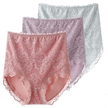 

XL-4XL Women Plus Size Lace Briefs Girls Large Size reathable Soft Sexy Panties Lady Slimming Butt-Lifter Body-Shaper Underwear