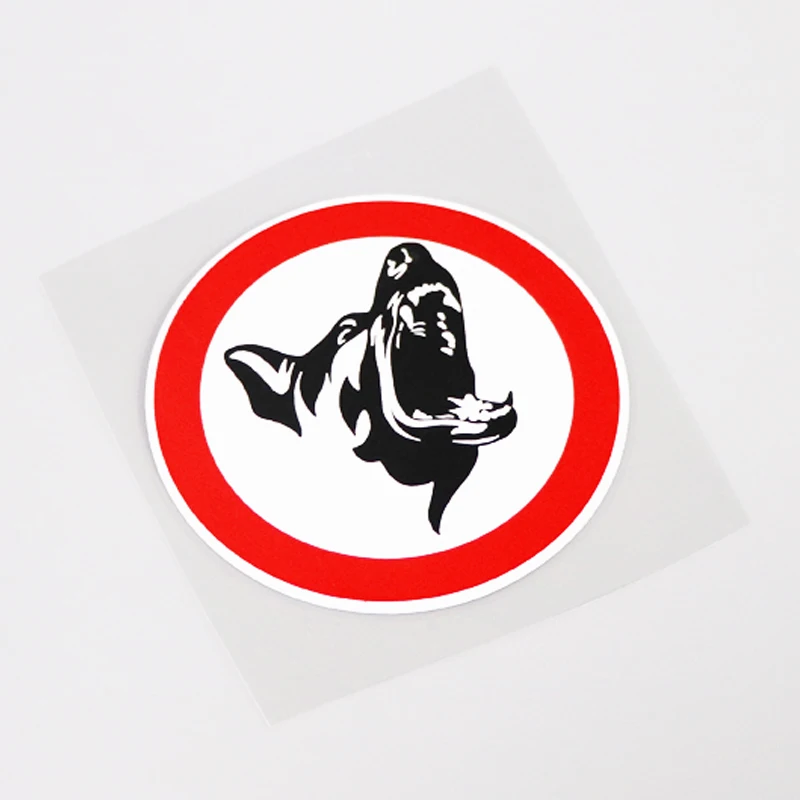 

Personalized animal car stickers Fashion German Shepherd Dog Warning Mark Car Sticker Decal PVC 10.5CM*10.5CM