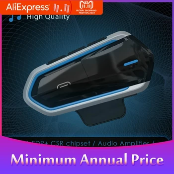 

Bluetooth Motorcycle Helmet Intercom Headset 4.1+EDR CSR8635 Interphone 50 Meter 450mAh BT Helmet Headset