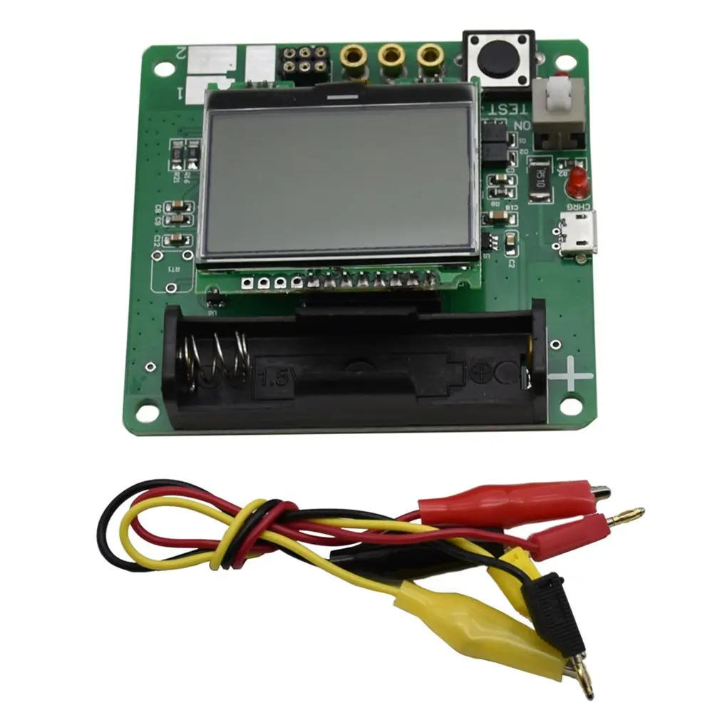 Indutor-capacitor Medidor Transistor Lcr Capacitância Mega328 Digital Combo Testador Esr 3.7v