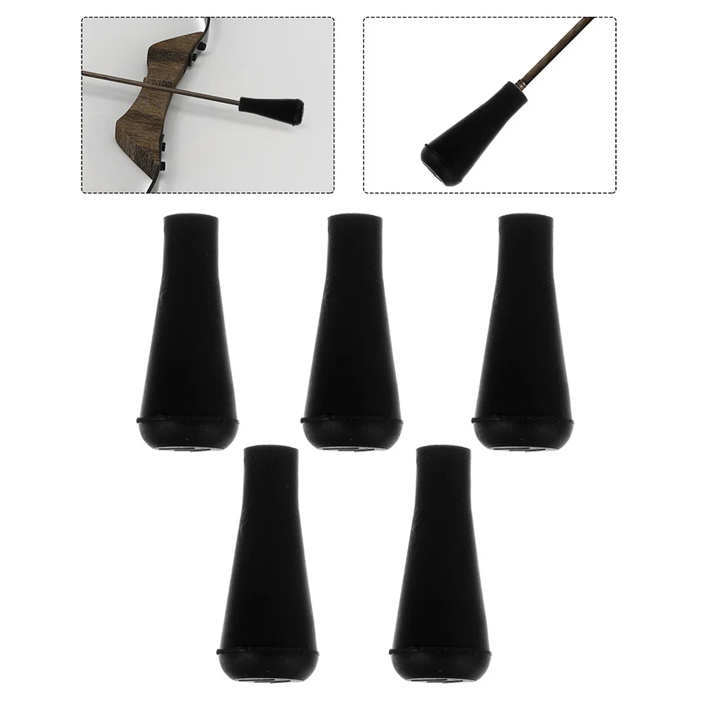 wholesale prices Ruiqas 30pcs Black Screw Rubber Soft Arrowhead Safety Arrows Tips for Outdoor