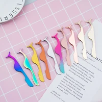Lashes Tweezers Colour Eyelash Curler Makeup Tools Stainless Steel Golden Beauty Cosmetics Instrument maquillajes para mujer 1