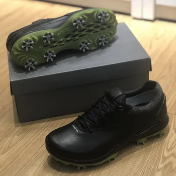 

New High Quality Spikes Golf Shoes Men Anti Slip Leather Golfing Footwears Outdoor Jogging Walking Sneakers for Golfers