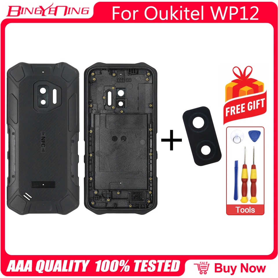 Battery Cover For Oukitel WP12 Protective Back Case With Camera Lens Repair Replacement Accessories Parts Phone Accessory | Мобильные