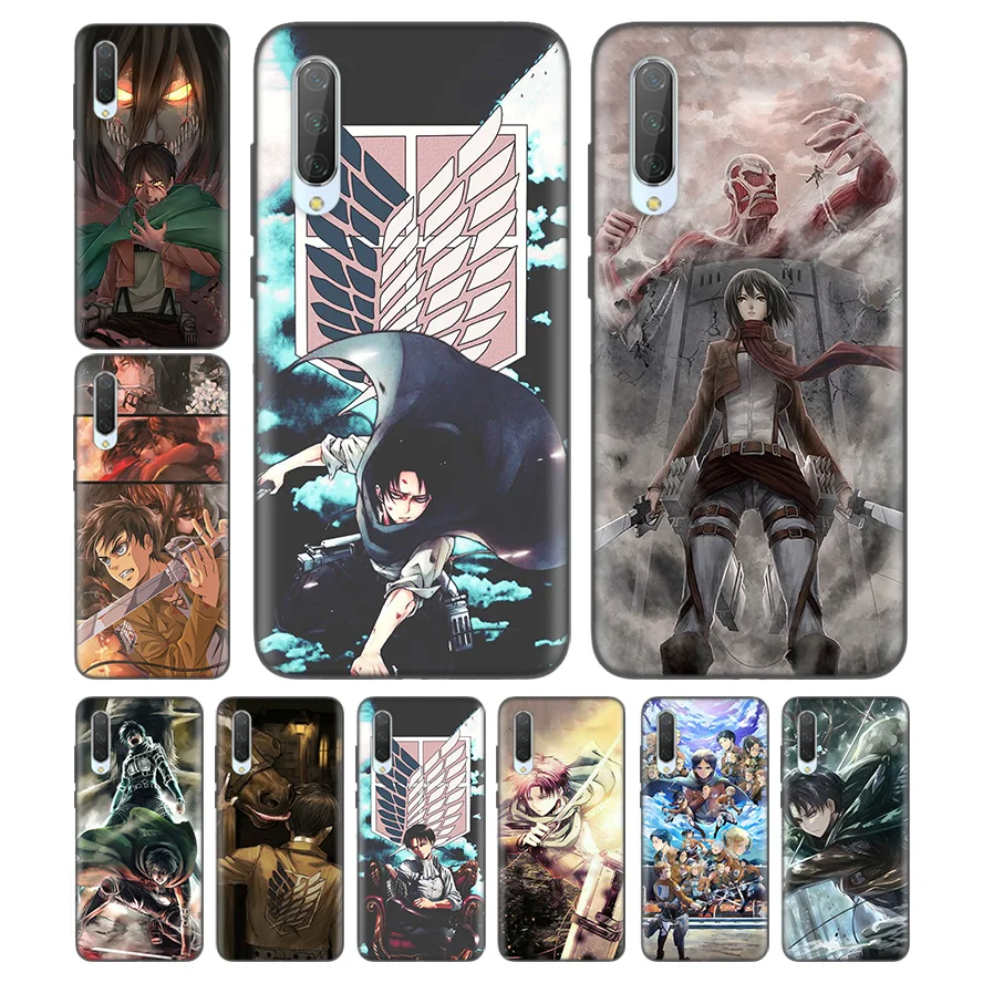 

Silicone Case For Xiaomi Redmi Note 7 7A 7S 6 6A 5 K20 Mi A1 A2 A3 8 9T CC9 CC9E Lite Pro F1 GO Cover Attack on Titan MIKASA ARM