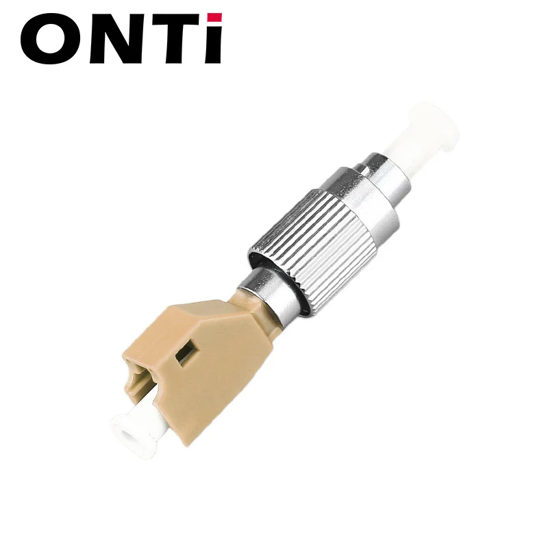 Onti 2 pces lc fêmea para fc masculino LC-FC upc/apc sm 9/125 hybird fibra óptica adaptador conector LC-FC mm acoplador