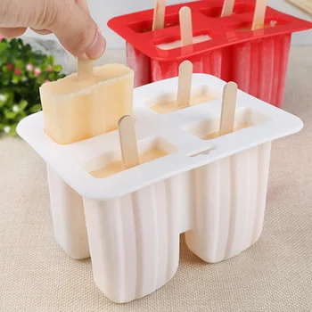 

Food Safe silicone Ice Cream Molds Cube Molds Popsicle Maker DIY Homemade Freezer Ice Lolly Mould chiffon mousse pudding mold -4