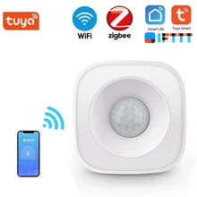 Capteur de mouvement corporel intelligent sans fil, wi fi, capteur de mouvement PIR, utilisation Zigbee avec passerelle Tuya Smart Life App