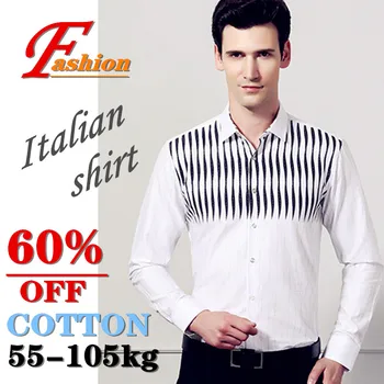 

High-grade men's italianism shirt No-iron Breathable Comfortable Crease proof Colorfast Anti-Pilling Business Casual Plus-size