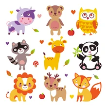 Животные парчи теплопередача DIY наклейки на куртку цветные нетоксичные моющиеся аппликации модные нашивки на заказ ручной работы нашивки