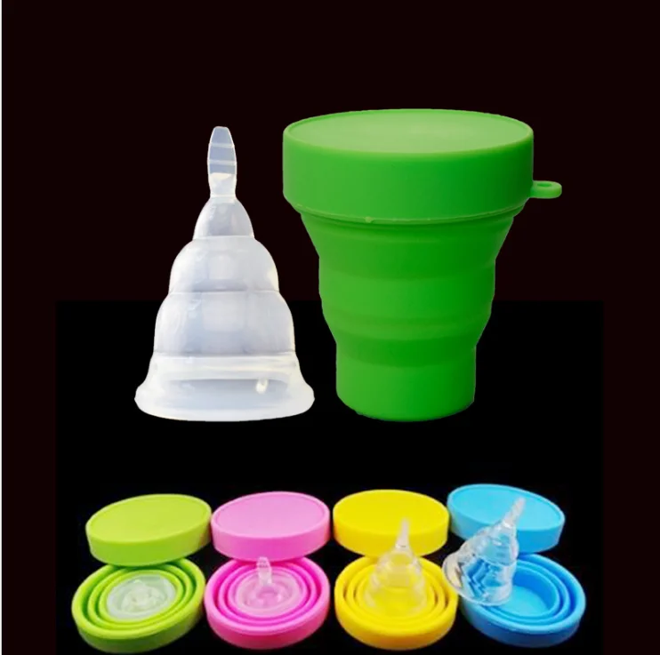 

Silicone Menstrual Cup Women'S Menstrual Cup Aunt Artifact Foldable Menstrual Cup Sterilizer Disinfection Cup