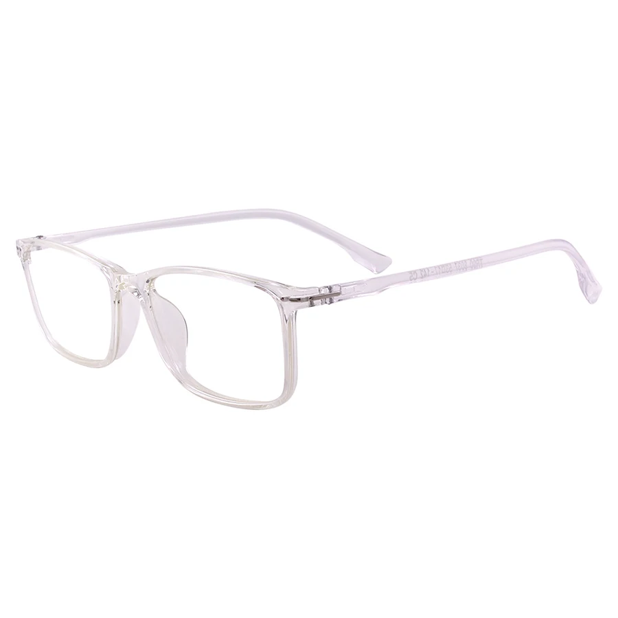 Легкие прозрачные квадратные очки для мужчин и женщин, полная оправа TR90, оправа для очков по рецепту, линзы для чтения близорукости