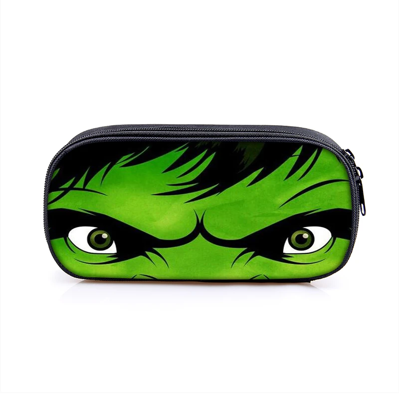 1pc pencil bag 11 16 дюймов супергерой Халк Железный человек детские школьные сумки ортопедические школьный рюкзак для детей мальчиков Mochila Infantil сумки с рисунком - Цвет: 1pc pencil bag 11