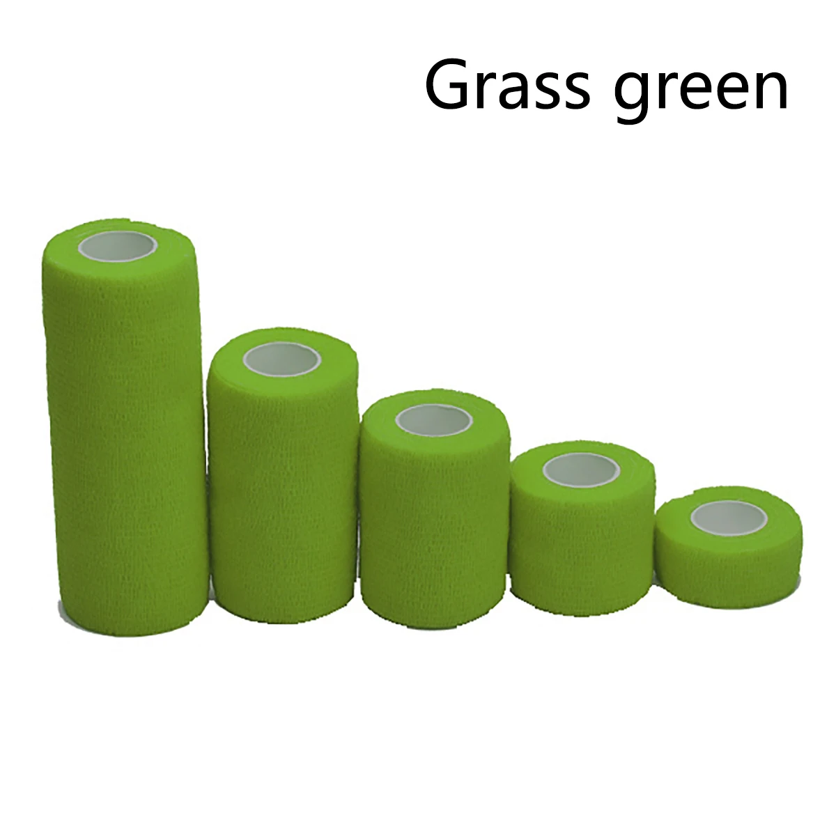 grass green Самоклеящаяся повязка, красочный спортивный эластопласт, эластичный бинт, самоклеящаяся лента, защита от артроза колена - Цвет: grass green