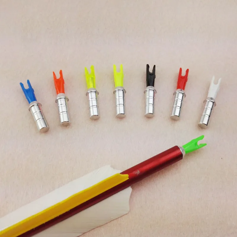 50pcs ID6.2mm Shaft Archery Internal Insert Arrow Pin Nocks Bow Hunting Fittings