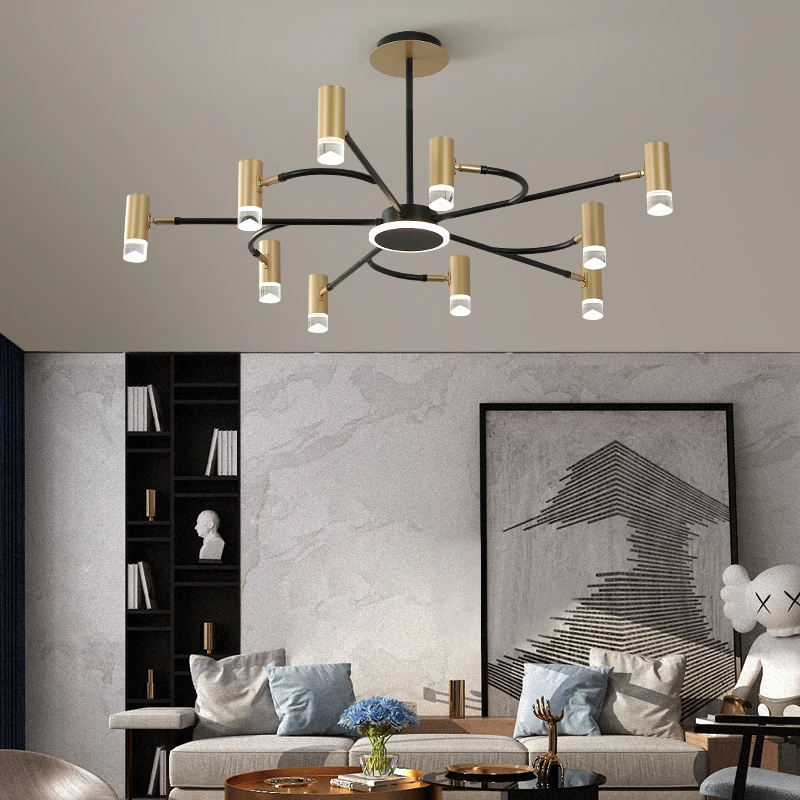 Скандинавская светодиодная Люстра для гостиной спальни комнаты учебы lustre de plafond