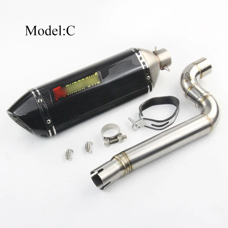 Слипоны для Benelli 302 мотоциклетная система средняя Соединительная труба с хвостом выхлопной трубы глушителя дБ Killer Moto выхлопная Модифицированная