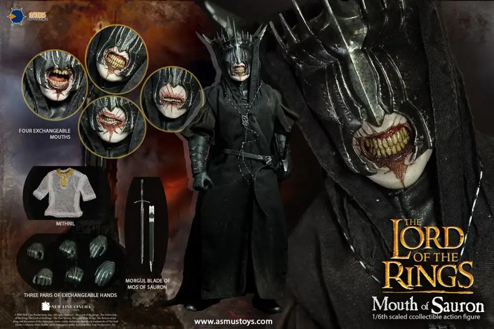 Игрушки Асмус LOTR009s Властелин колец для полости рта Саурона 1/6 рисунок