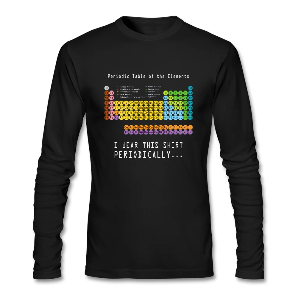 Забавный наука гик nerd я периодически носить эту рубашку периодической таблицы