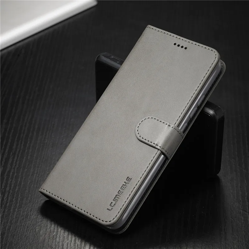 Elegant Leather Wallet Flip Cover with Card Holder and Stand Feature