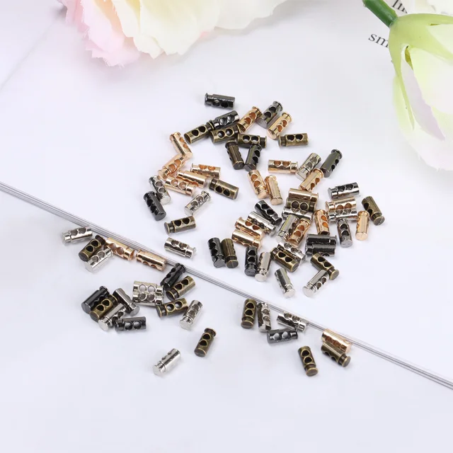 20Pcs 7mm Mini Drawstring Buckles for DIY Dolls Clothes Ultrasmall Metal Coat Button Buckle Handmade Sewing Clothing Accessories 4