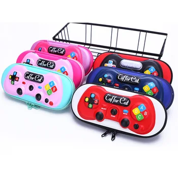 Astuccio portapenne a forma di controller di gioco, grande capacità, scatola per cancelleria, contenitore multifunzionale da scrivania, borsa portaoggetti per la scuola, astuccio in plastica.