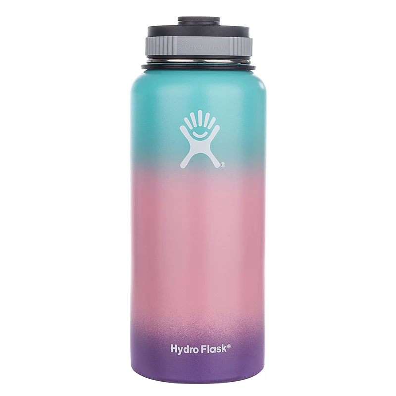 Cena 12 oz 18 oz szerokie usta na zewnątrz butelki sportowe Tumbler termos izolowany bidon ze stali nierdzewnej