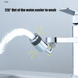 720 Degree Rotating Filter Faucet Spray Head Bathroom Toilet Sink 22-24mm Anti Splash Tap Nozzle Sprayer Kitchen Accessories