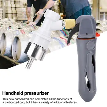 

Handhold Pressurizer CO2 Keg Charger Kit with Carbonation Cap for Beer Brewing Soda Drink CO2 Keg Charger Kit
