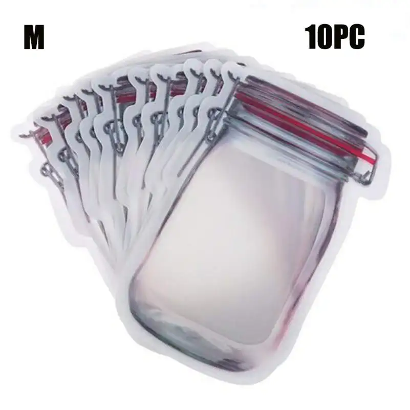 10 шт./партия многоразовые бутылки Мейсон Ziplock мешок - Цвет: 2