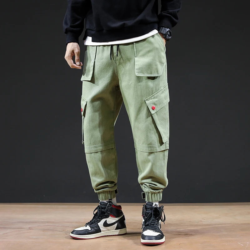 Streetwear Joggers Hip Hop Trousers Men Big Pocket Black Harem Pants Men Clothing Fashions Korean Style Jogger Pants Men