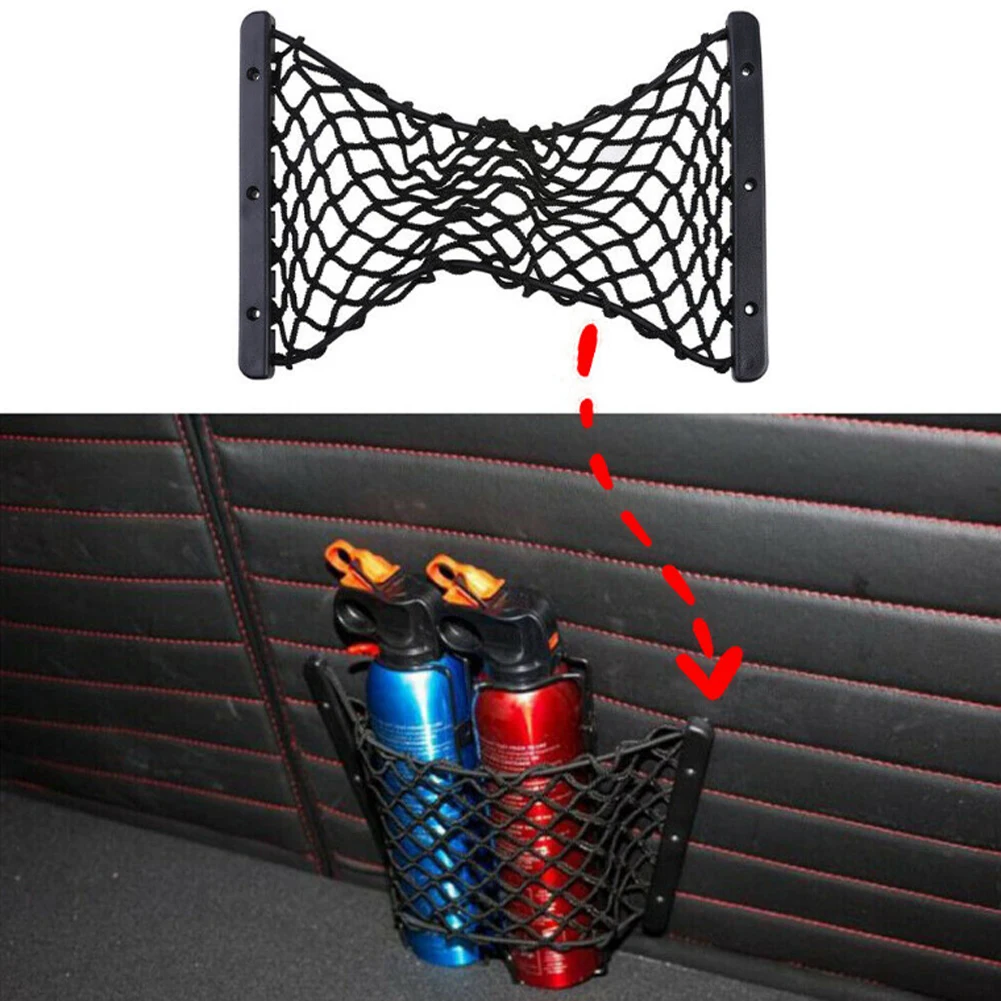 Universal Car Trunk Storage Net Pocket Elastic Nylon Fixed Fire Extinguisher Luggage Finishing | Автомобили и мотоциклы