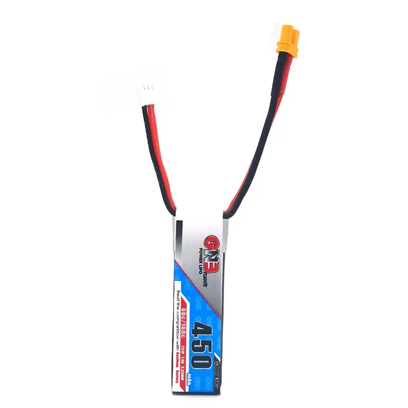 2 шт. Gaoneng GNB 7,4 V 2S 450MAH 80C Lipo батарея JST XT30 разъем для мини Бесщеточный FPV Racing Cine Whoop BetaFPV Дрон Квадрокоптер