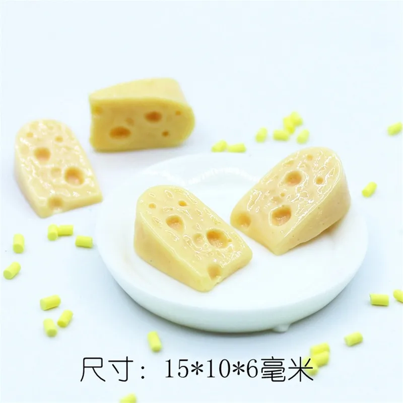 20 Pcs Mini Cheese Miniature Dollhouse Breakfast Pretend Play Kitchen Small Doll Food Toy Accessories 5