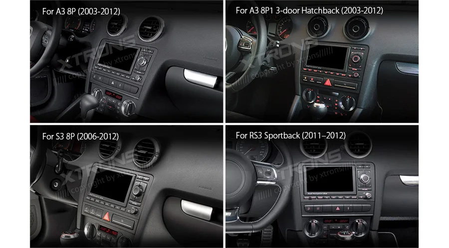 Excellent 7" Android 9.0 Pie OS Car DVD Multimedia Navigation GPS Radio for Audi A3 2003-2012 & Audi S3 2006-2012 & Audi RS3 2011-2012 4