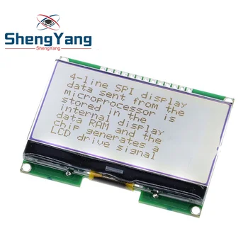

ShengYang 1pcs Lcd12864 12864-06D, 12864, LCD module, COG, with Chinese font, dot matrix screen, SPI interface