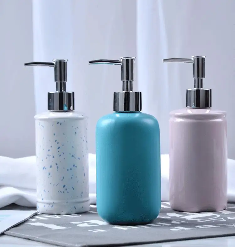 

430ML Ceramic hand sanitizer foam soap dispenser shampoo bottle bathroom accessories Lotion bottle O006
