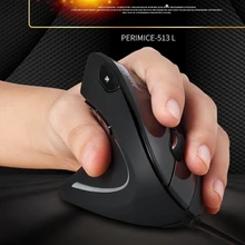 CHYI эргономичная Вертикальная компьютерная мышь для левой руки, проводная Usb оптическая игровая мышь Mause 3d 1600 dpi, светодиодный компьютерный мышь для ноутбука