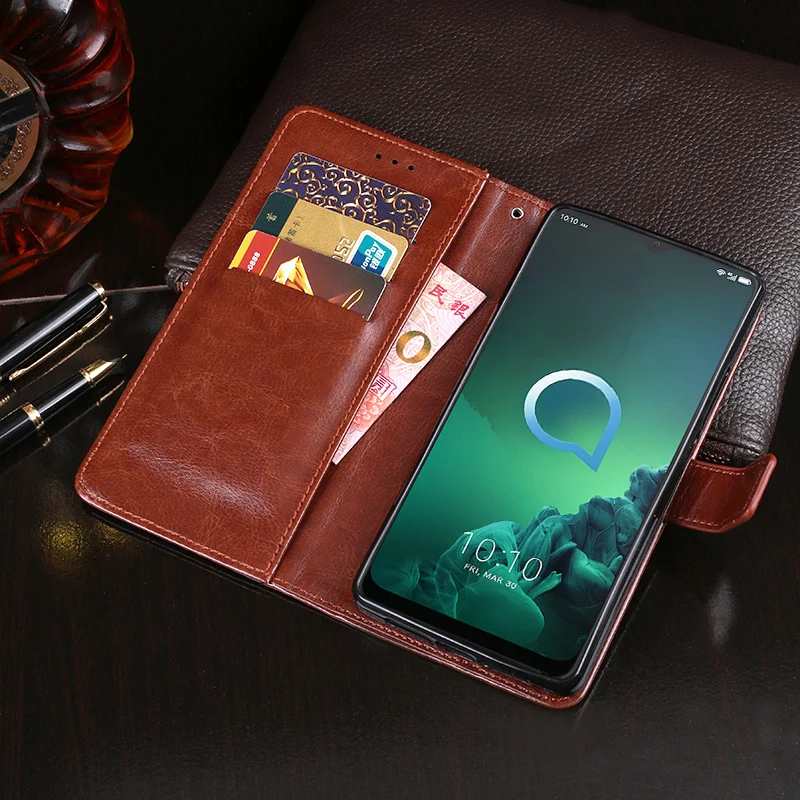 Для Alcatel 3X2019 Чехол Флип Бумажник Бизнес кожаный чехол для телефона для Alcatel 3X2019 5048U 5048Y чехол Fundas аксессуары