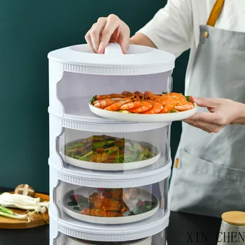 

Kitchenenvironmental protection plastic food cover new dust-proof household meal cover multi-layer Insulation in winter