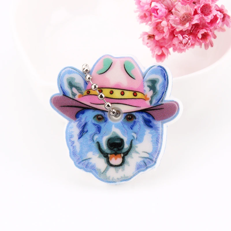 B07 Cartoon Anime Cute Key Cover Cap Silicone Mickey Stitch Bear Keychain Women Gift Owl Porte Clef Minne Key Chain - Цвет: B07
