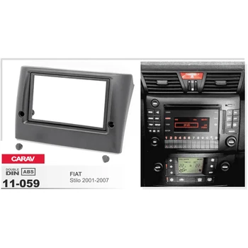 

for Fiat Stilo 2001-2007 Car 2Din Audio Panel Modification Panel DVD Navigation Panel Frame Car Fascias Stereo Radio Panel
