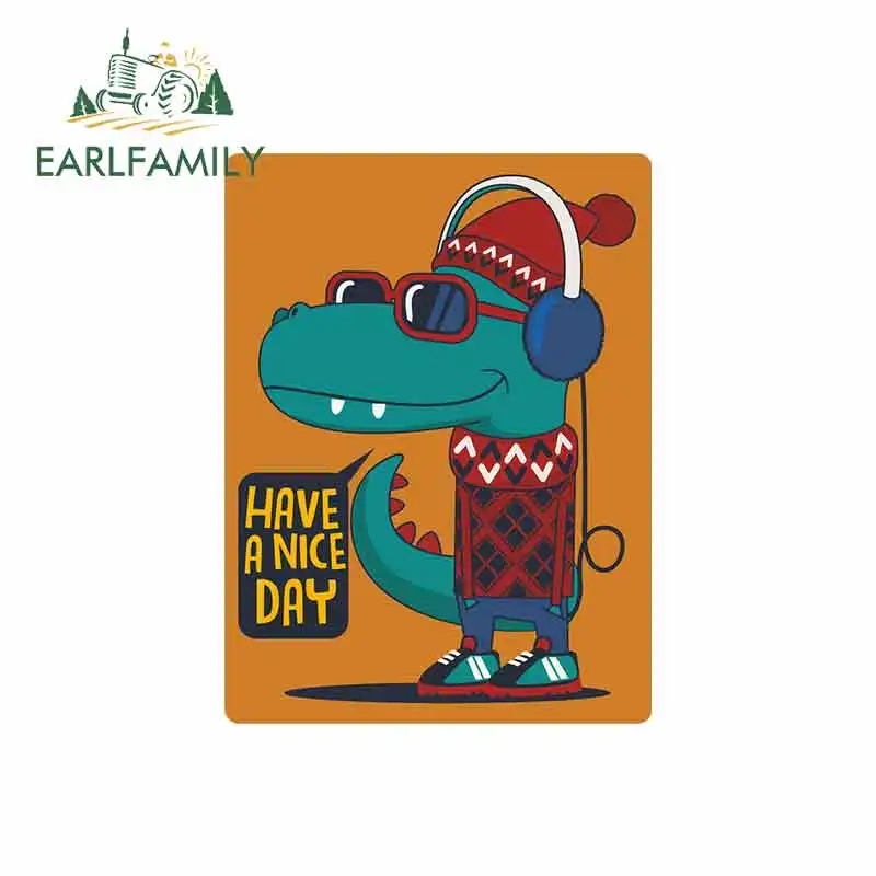 

Отличная наклейка EARLFAMILY, размер 13x9,8 см, для хипстера, крокодила виниловые наклейки на машину, мотоцикла, фургона, фургона, аксессуары JDM